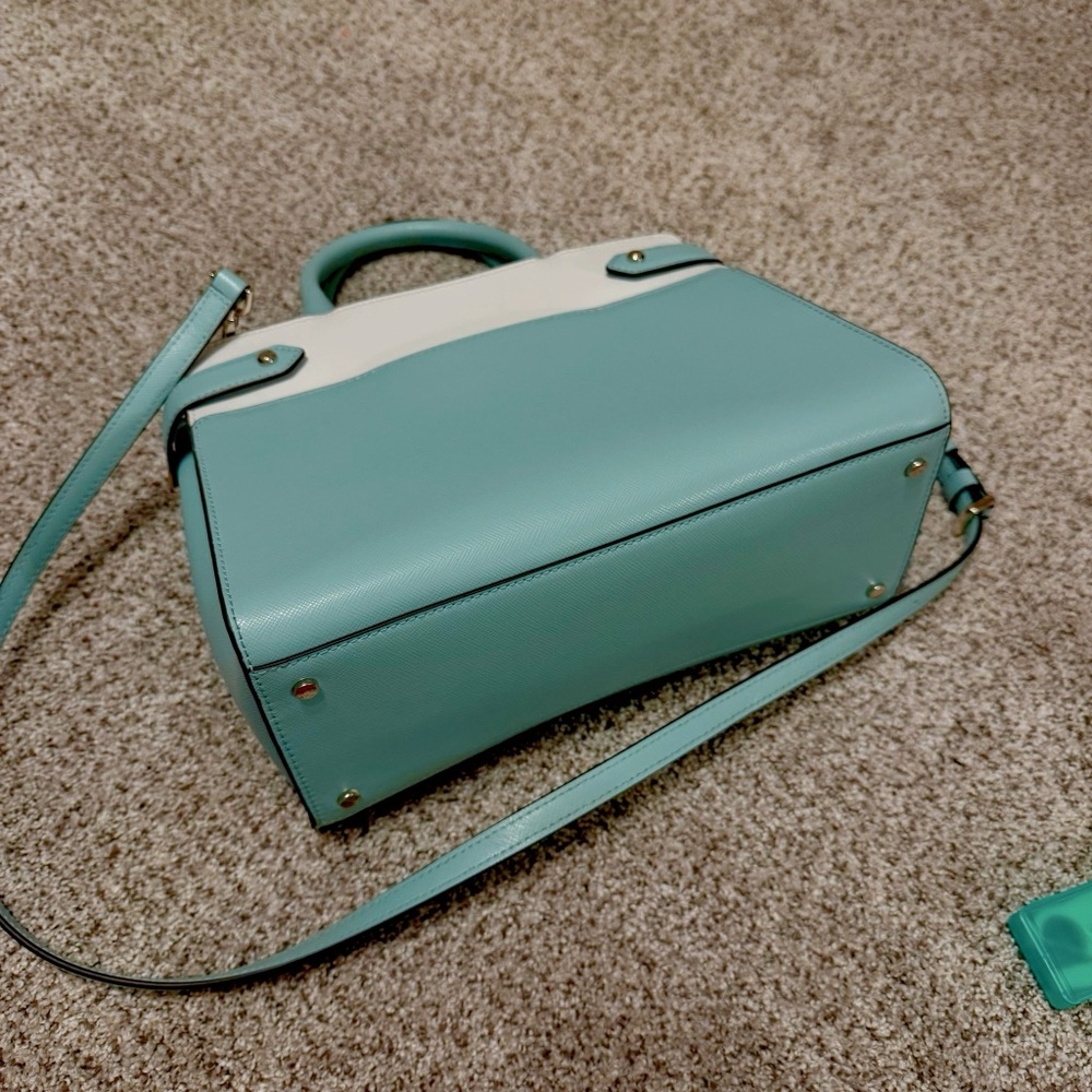 Kate Spade Blue and White Satchel - Picture 3 of 5
